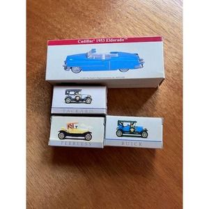 High Speed 1953 Cadillac and Wondrie Metal Products Toy Antique Cars - lot of 4